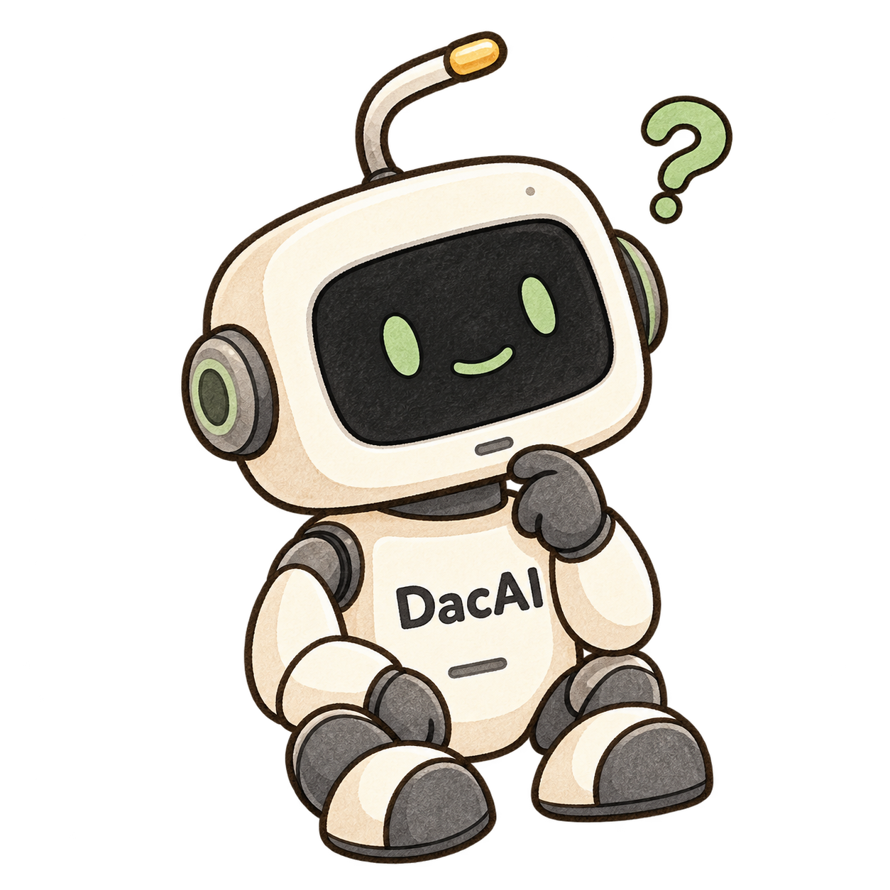 带着问号坐下思考的 DacAI